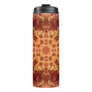 art nouveau geometric ornamental vintage pattern i thermal tumbler
