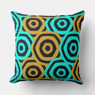 Art Nouveau Geometric Pattern Cushion