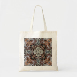 Art nouveau geometric vintage pattern tote bag