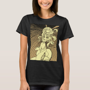 Art Nouveau Girl Reaching For The Stars T-Shirt