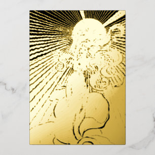 Art Nouveau Girl With Shining Star Quinceañera