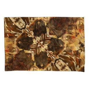 Art Nouveau: Golden Brown Vintage Pillowcase