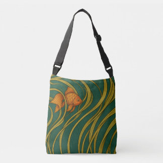 Art Nouveau Goldfish  Crossbody Bag