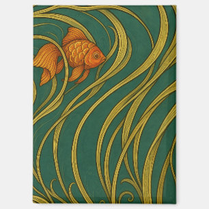 Art Nouveau Goldfish Magnet