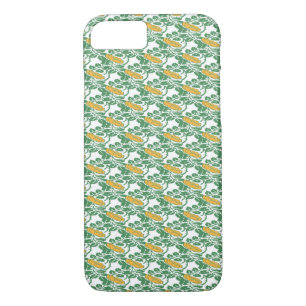 Art Nouveau Green Buttercup floral wallpaper iPhone 8/7 Case