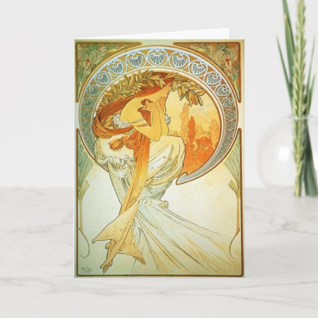 Art Nouveau Greeting Card (Front)