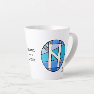 Art Nouveau Hagalaz Rune of CHANGE! Latte Mug