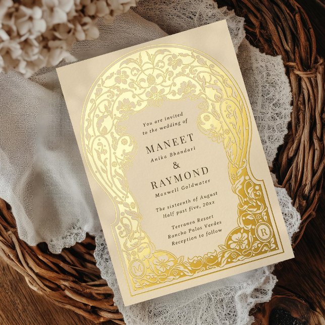 Art Nouveau Hand Drawn Blossoms Initials Wedding  (Creator Uploaded)