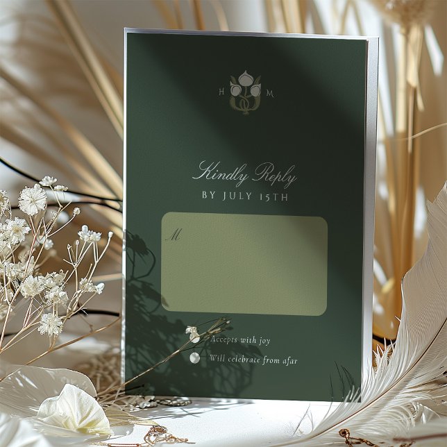 Art Nouveau Harmony Wedding RSVP Card (Creator Uploaded)