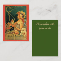 Art nouveau hot chocolate floral advertisement