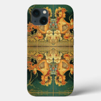 Art nouveau hot chocolate floral advertisement