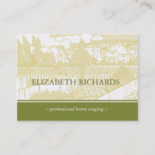 Art Nouveau House Chubby Business Card