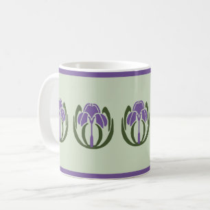 Art Nouveau Iris Coffee Mug