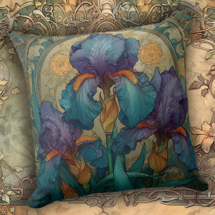 Art Nouveau Iris Enchantment Cushion