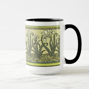 Art Nouveau Irises - Mug