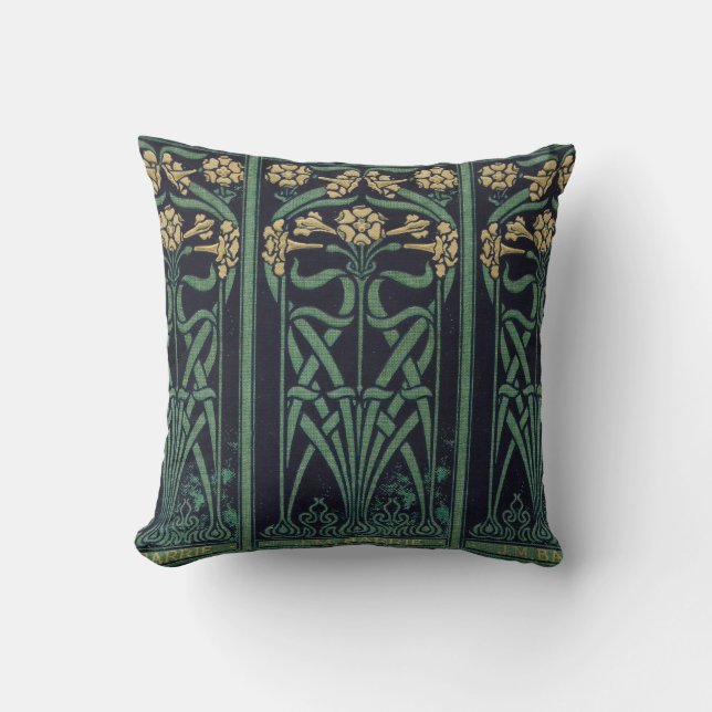 Art Nouveau J.M. Barrie Cushion (Front)