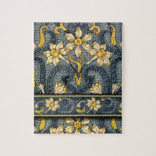 Art Nouveau Jonquil or Daffodil Jigsaw Puzzle