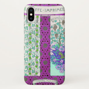 Art nouveau joseph binet Grapevine floral  iPhone X Case
