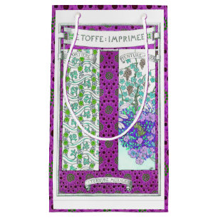 Art nouveau joseph binet Grapevine floral  Small Gift Bag