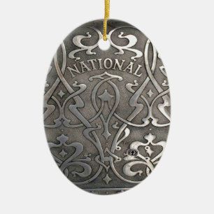 Art nouveau,jugen style,Norway,aalesund Ceramic Tree Decoration