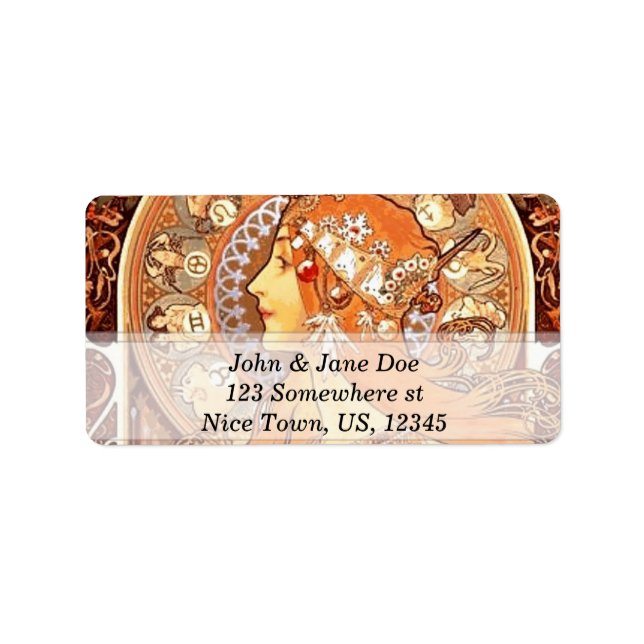 Art Nouveau Label (Front)