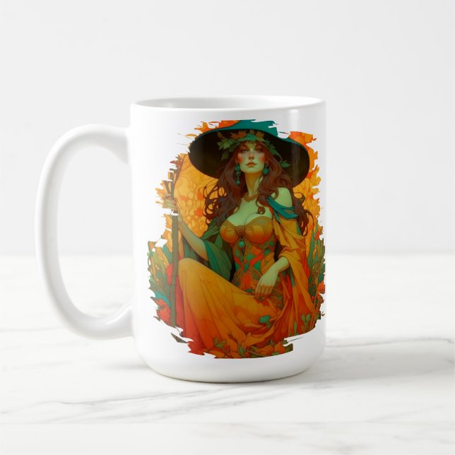 Art Nouveau Lammas Coffee Mug (Left)