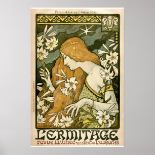 Art Nouveau L'Ermitage Cover by Paul Berthon Poster