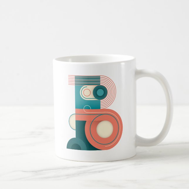 Art Nouveau | Letter B Coffee Mug (Right)