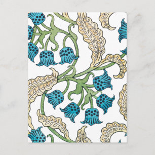 Art nouveau lily of the valley flower pattern 2  postcard