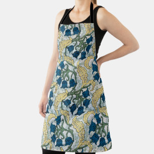 Art Nouveau Lily of the Valley Flower Verneuil  Apron