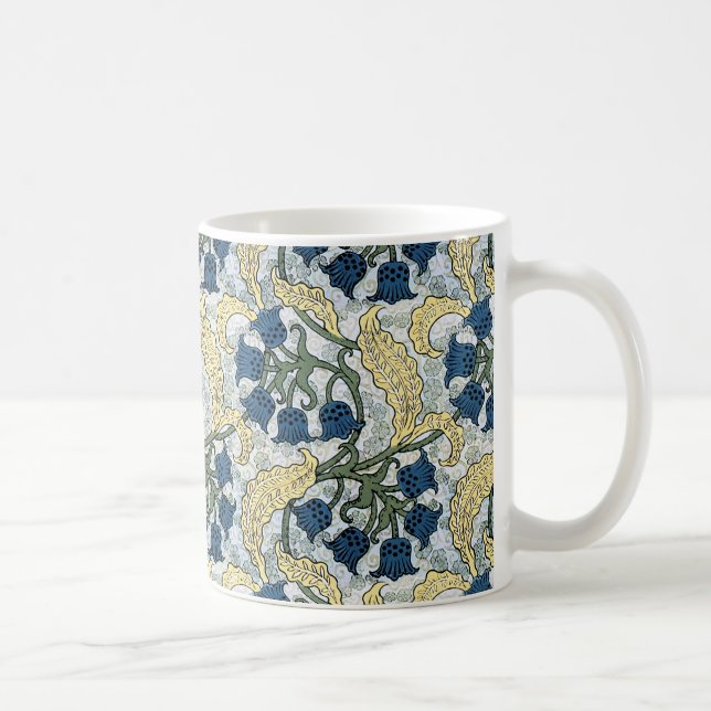 Art Nouveau Lily of the Valley Flower Verneuil  Coffee Mug (Right)