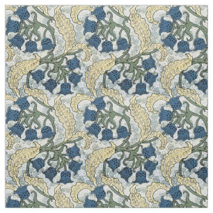 Art Nouveau Lily of the Valley Flower Verneuil  Fabric