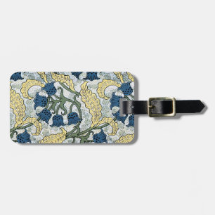 Art Nouveau Lily of the Valley Flower Verneuil Luggage Tag