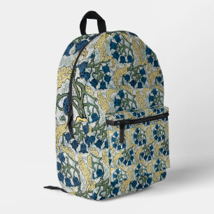 Art Nouveau Lily of the Valley Flower Verneuil Printed Backpack