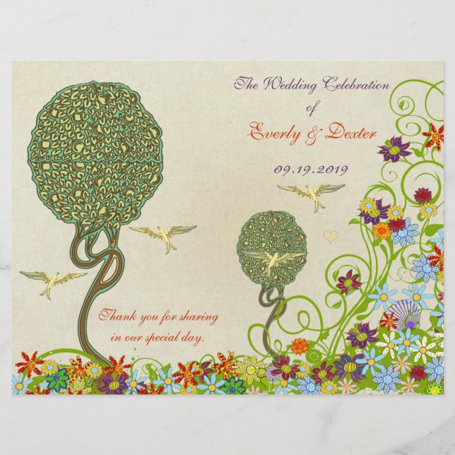 Art Nouveau Love Bird Wedding (Front)