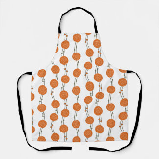 Art Nouveau Mackintosh Rose Stripes Orange Apron