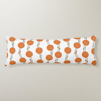 Art Nouveau Mackintosh Rose Stripes Orange Body Cushion