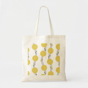 Art Nouveau Mackintosh Rose Stripes Yellow Tote Bag