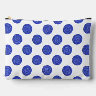 Art Nouveau Mackintosh Roses Retro Floral Blue Accessory Pouch