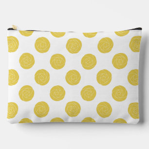 Art Nouveau Mackintosh Roses Retro Floral Yellow Accessory Pouch