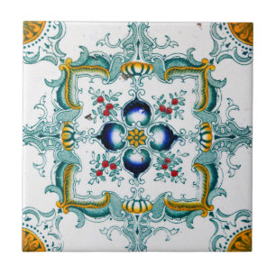 Art Nouveau Majolica Tile Pattern