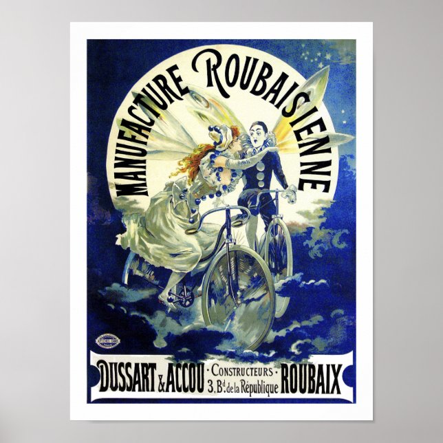 Art Nouveau Masterpiece:Vintage Cycles: Roubaisien Poster (Front)