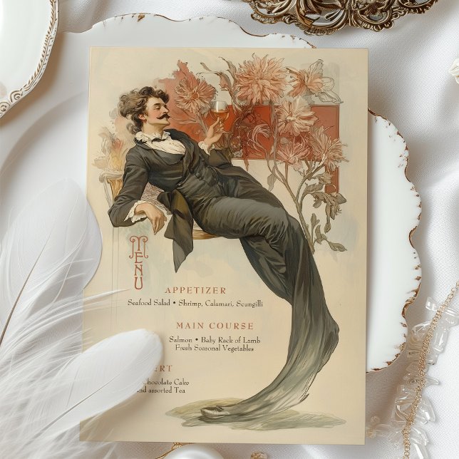 Art Nouveau Menu Card (Creator Uploaded)