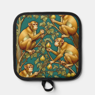 Art Nouveau Monkey Pot Holder