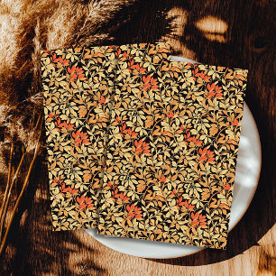 Art nouveau Morris fall autumnal pastel leaves Tissue Paper