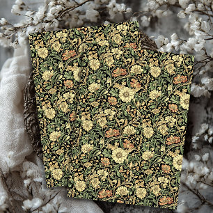 Art nouveau Morris pastel colors vintage flowers Tissue Paper
