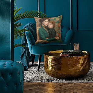 Art Nouveau Mother & Child Cushion