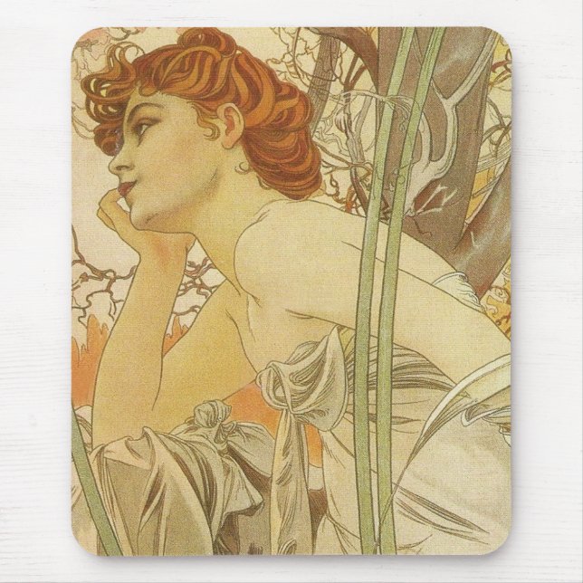 Art Nouveau Mouse Pad (Front)