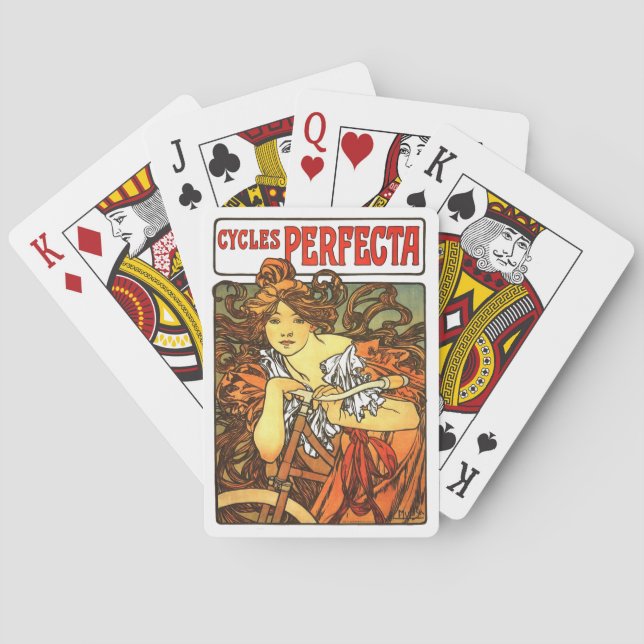 Art Nouveau Mucha Art Playing Cards (Back)