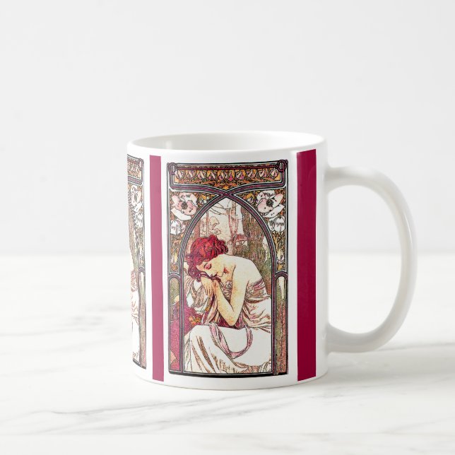 Art Nouveau Mucha Lady Mug (Right)